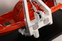 custom made model of fast rescue boat with davit